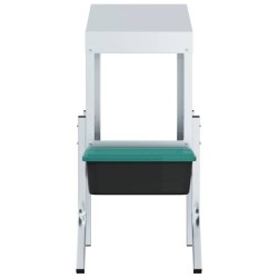 Nichoir à poules1 compartiment avec pieds en acier galvanisé 558980558980