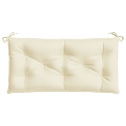 Coussin de banc de jardin blanc crème 100x50x7 cm tissu oxford 558981558981