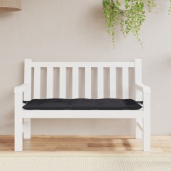 Coussin de banc de jardin noir 120x50x7 cm tissu oxford 558984558984