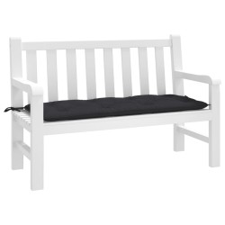 Coussin de banc de jardin noir 120x50x7 cm tissu oxford 558984558984