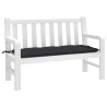 Coussin de banc de jardin noir 120x50x7 cm tissu oxford 558984558984
