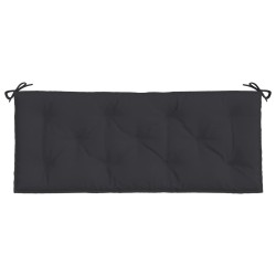 Coussin de banc de jardin noir 120x50x7 cm tissu oxford 558984558984