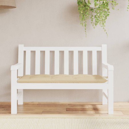 Coussin de banc de jardin beige 120x50x7 cm tissu oxford 558985558985