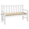 Coussin de banc de jardin beige 120x50x7 cm tissu oxford 558985558985