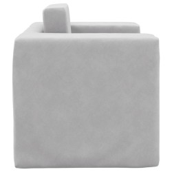 Canapé-lit pour enfants Gris clair Peluche douce 558988558988