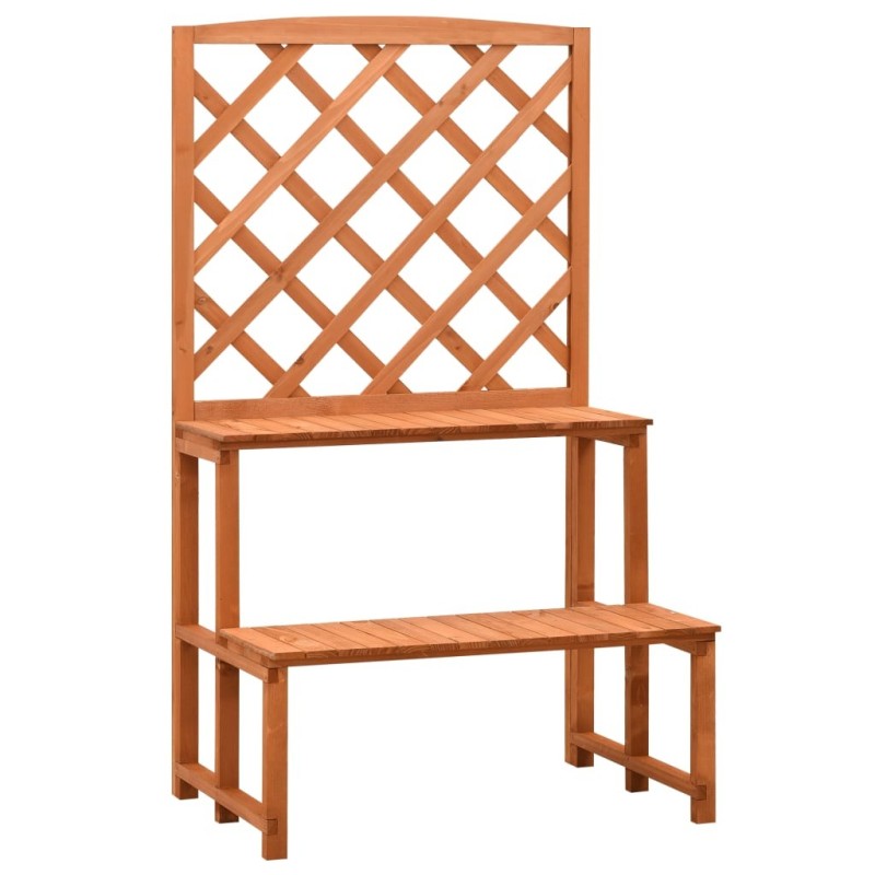 Support de plantes et treillis Orange 70x42x120cm Bois de sapin 558991558991