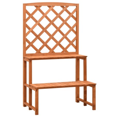 Support de plantes et treillis Orange 70x42x120cm Bois de sapin 558991558991