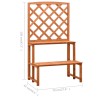 Support de plantes et treillis Orange 70x42x120cm Bois de sapin 558991558991
