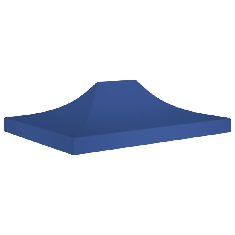 Toit de tente de réception 4,5x3 m Bleu 270 g/m² 558992558992