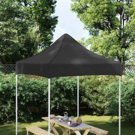 Toit de tente de réception 2x2 m Noir 270 g/m²  558993558993