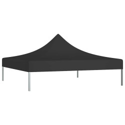 Toit de tente de réception 2x2 m Noir 270 g/m²  558993558993