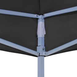 Toit de tente de réception 2x2 m Noir 270 g/m²  558993558993
