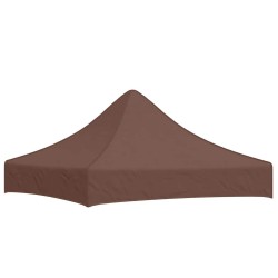 Toit de tente de réception 2x2 m Marron 270 g/m²  558995558995