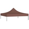Toit de tente de réception 2x2 m Marron 270 g/m²  558995558995