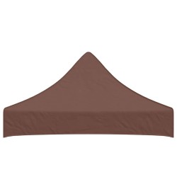 Toit de tente de réception 2x2 m Marron 270 g/m²  558995558995