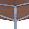 Toit de tente de réception 2x2 m Marron 270 g/m²  558995558995