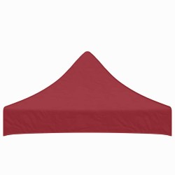 Toit de tente de réception 2x2 m Bordeaux 270 g/m²  558998558998