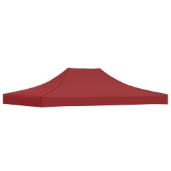 Toit de tente de réception 4,5x3 m Bordeaux 270 g/m² 559000559000