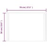 Miroir de salle de bain à LED 50x70 cm 559010559010