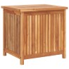 Boîte de rangement de jardin 60x50x58 cm Bois de teck solide 559018559018