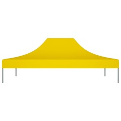 Toit de tente de réception 4,5x3 m Jaune 270 g/m² 559019559019