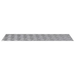 Nez de marche Rectangulaire 2 pcs Argenté 100 x 40 cm Aluminium 559021559021