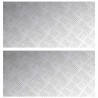 Nez de marche Rectangulaire 2 pcs Argenté 80 x 40 cm Aluminium 559022559022