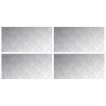Nez de marche Rectangulaire 4 pcs Argenté 80 x 40 cm Aluminium 559023559023