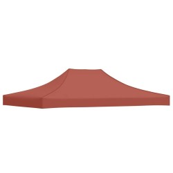 Toit de tente de réception 4,5x3 m Terre cuite 270 g/m² 559026559026