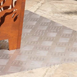 Nez de marche Rectangulaire 2 pcs Argenté 100 x 40 cm Aluminium 559032559032