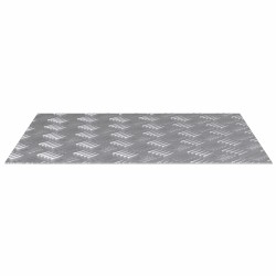 Nez de marche Rectangulaire 2 pcs Argenté 60 x 50 cm Aluminium 559034559034