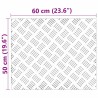 Nez de marche Rectangulaire 2 pcs Argenté 60 x 50 cm Aluminium 559034559034