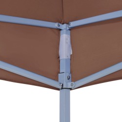 Toit de tente de réception 4,5x3 m Marron 270 g/m² 559035559035