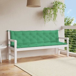 Coussin de banc de jardin vert 200x(50+50)x7 cm tissu oxford 559039559039