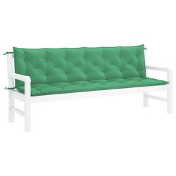 Coussin de banc de jardin vert 200x(50+50)x7 cm tissu oxford 559039559039