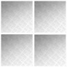 Nez de marche Carré 4 pcs Argenté 50 x 50 cm Aluminium 559041559041