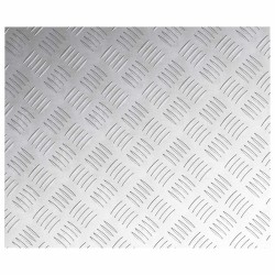 Nez de marche Rectangulaire 4 pcs Argenté 60 x 50 cm Aluminium 559045559045