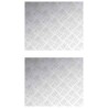 Nez de marche Rectangulaire 2 pcs Argenté 60 x 50 cm Aluminium 559046559046