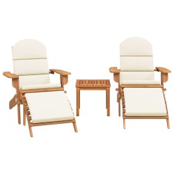 Ensemble de salon de jardin Adirondack 3 pcs bois acacia solide 559049559049