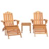 Ensemble de salon de jardin Adirondack 3 pcs bois acacia solide 559050559050