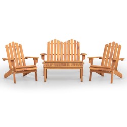 Ensemble de salon de jardin Adirondack 4 pcs bois acacia solide 559052559052