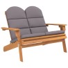 Ensemble de salon de jardin Adirondack 3 pcs bois acacia solide 559053559053