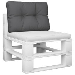 Coussin de palette anthracite 60x40x12 cm tissu 559054559054