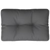 Coussin de palette anthracite 60x40x12 cm tissu 559054559054