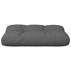 Coussin de palette anthracite 60x40x12 cm tissu 559054559054