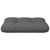 Coussin de palette anthracite 60x40x12 cm tissu 559054559054