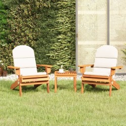 Ensemble de salon de jardin Adirondack 3 pcs bois acacia solide 559060559060