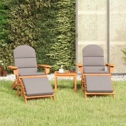 Ensemble de salon de jardin Adirondack 3 pcs bois acacia solide 559061559061