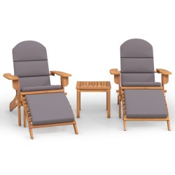 Ensemble de salon de jardin Adirondack 3 pcs bois acacia solide 559061559061