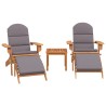 Ensemble de salon de jardin Adirondack 3 pcs bois acacia solide 559061559061